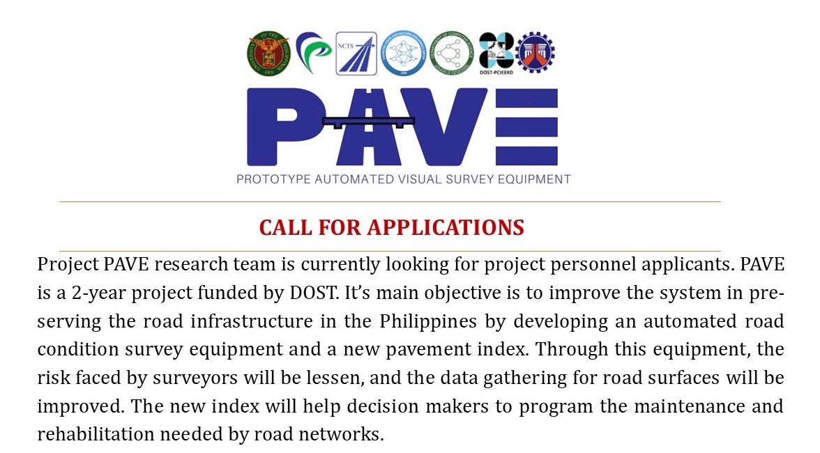 Call for Applications – Project PAVE