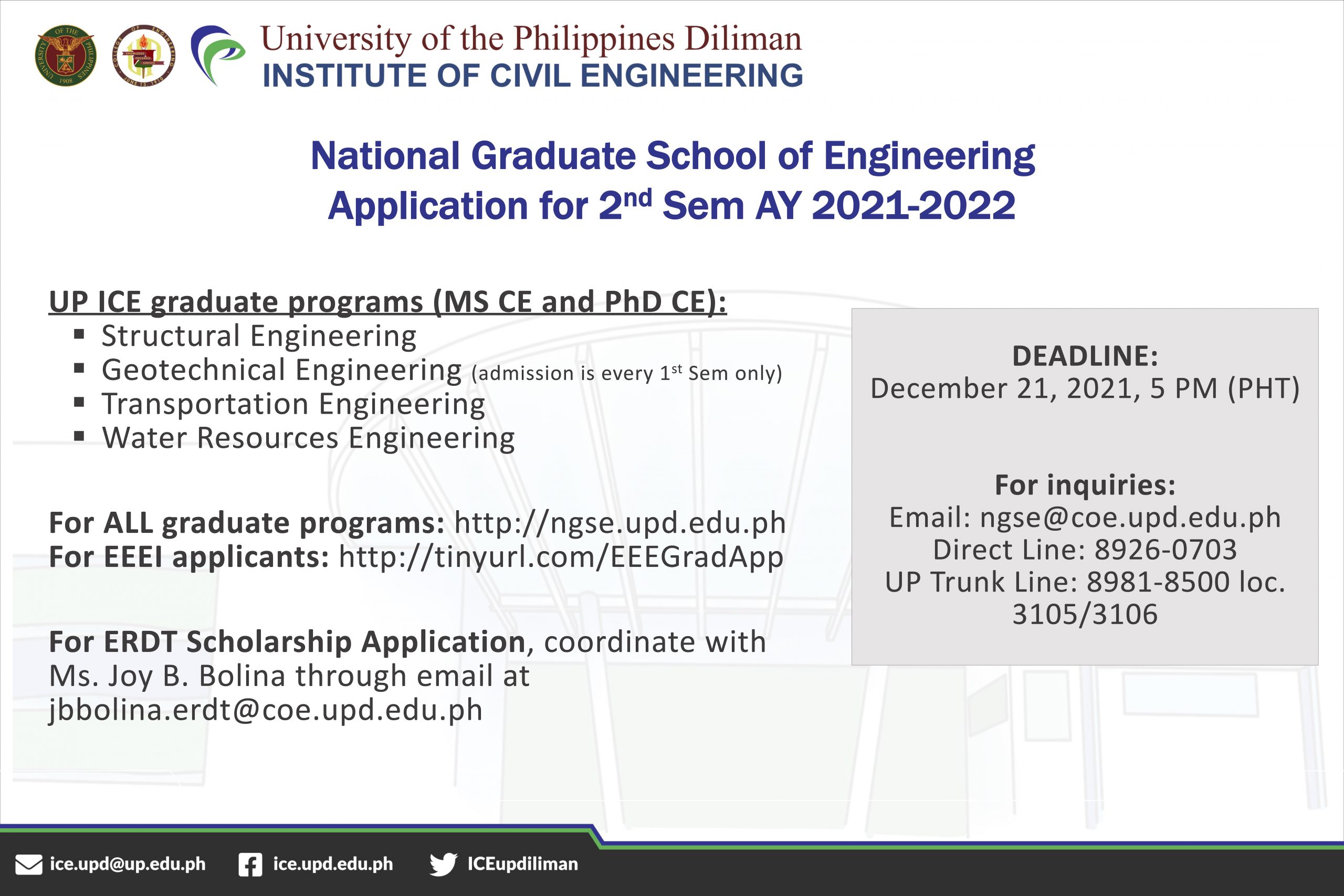 NGSE Applications for 2nd Sem, AY2021-2022