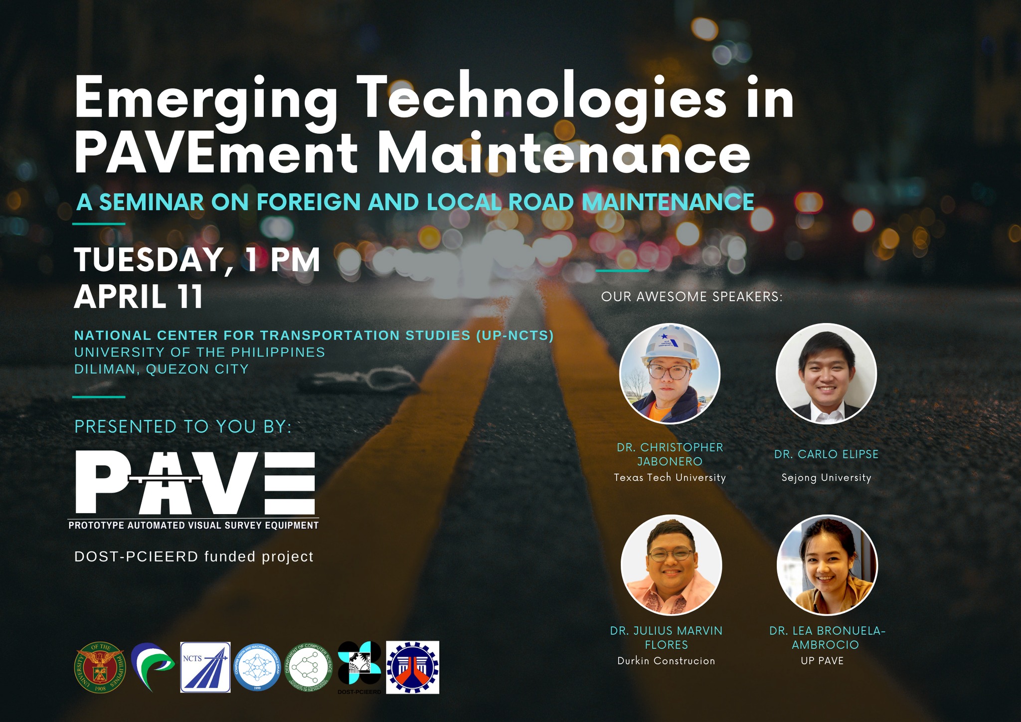PAVE Project facilitates a hybrid semnar on emerging technologies in pavement maintenance