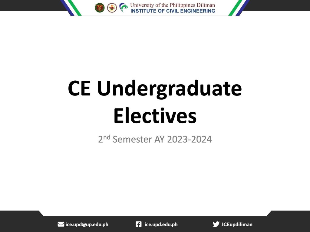 CE Undergraduate Electives 2nd Semester AY 2023 2024
