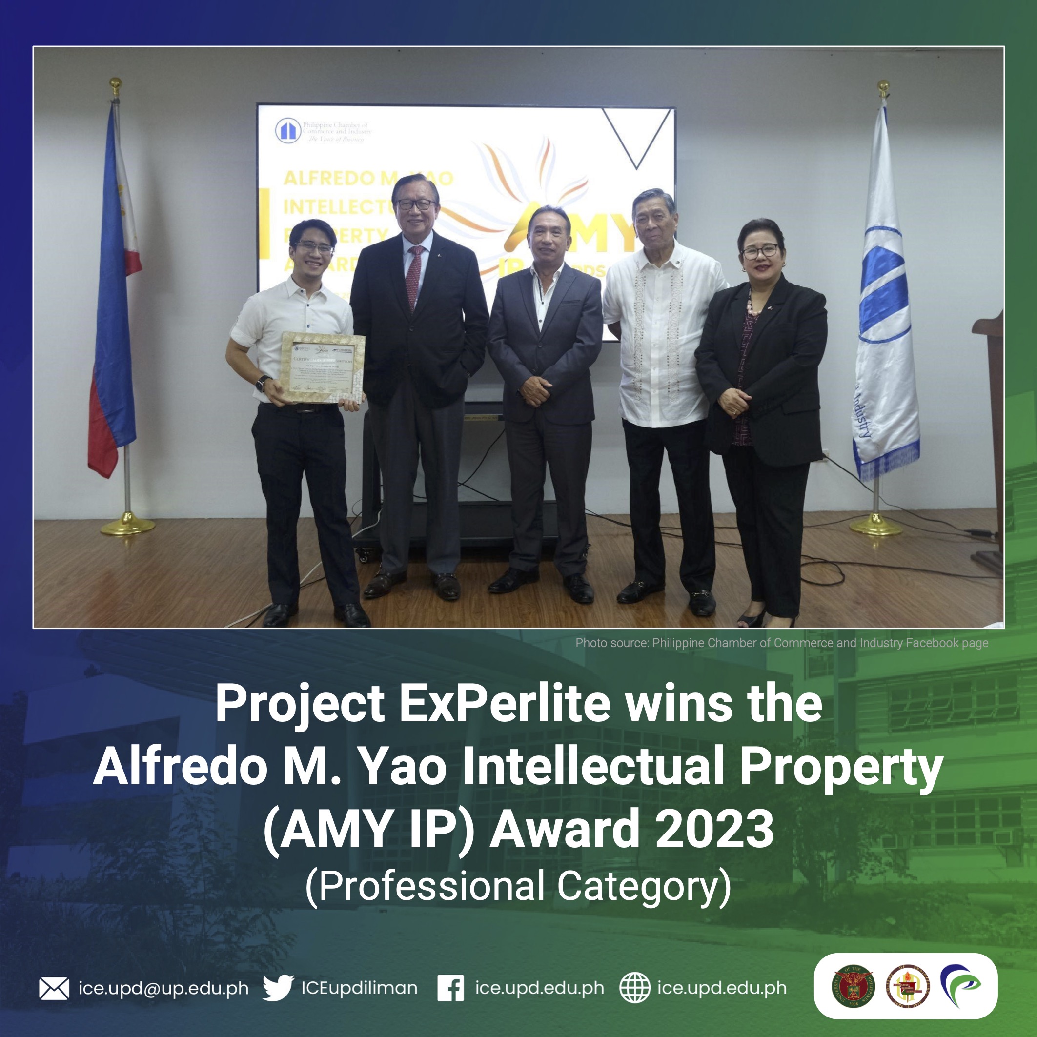 Project ExPerlite wins the AMY IP Award 2023 (Professional Category)