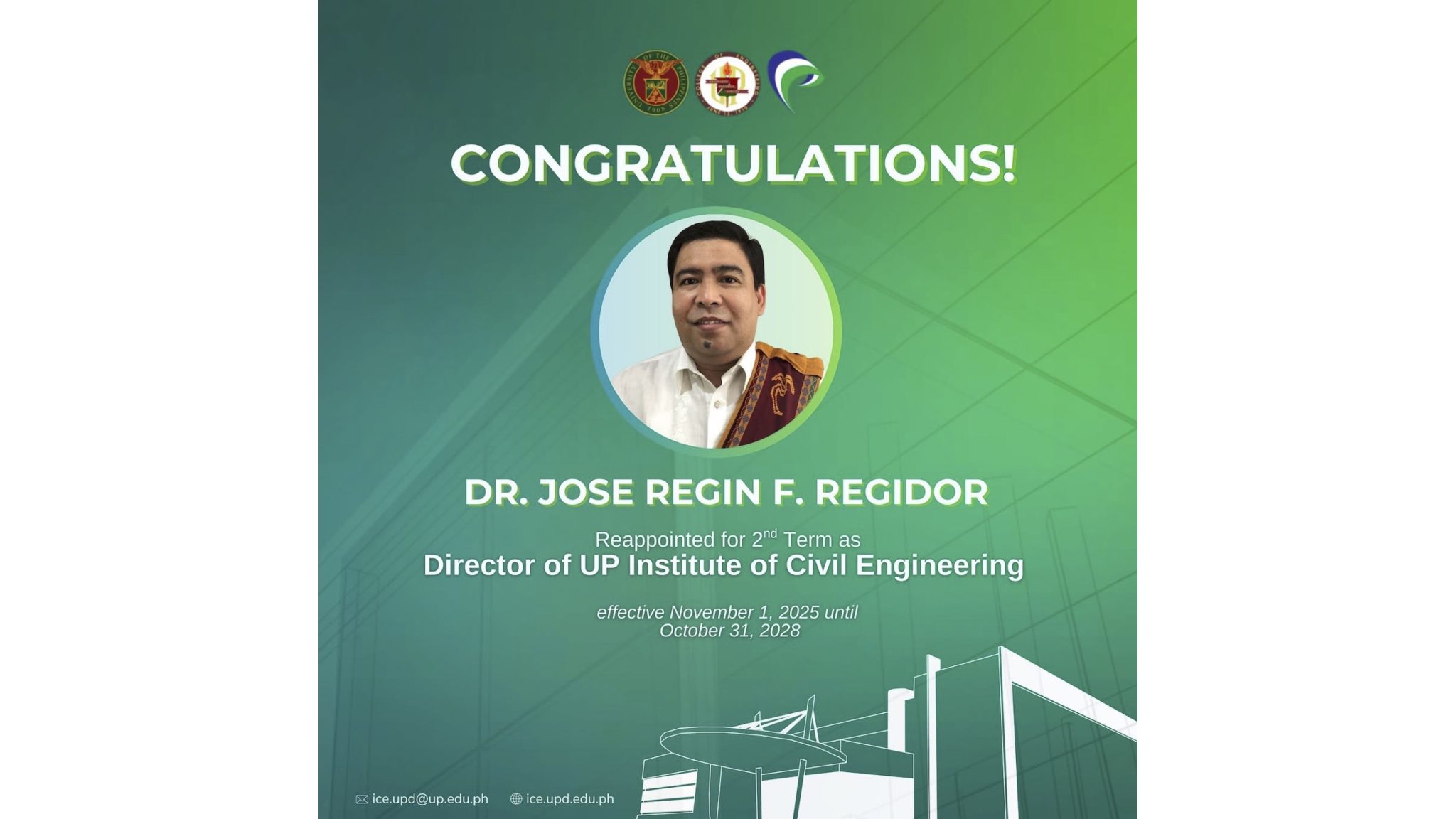 Regidor ICE director 2025 banner